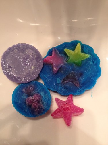 Jabones realizados en el taller