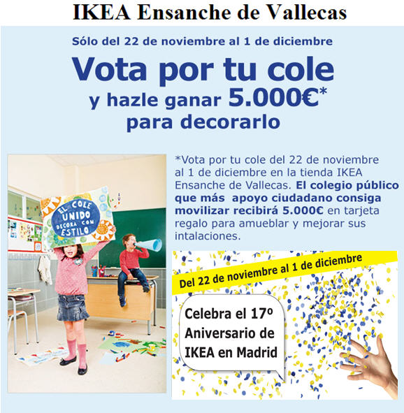 Ikea Vota por tu cole